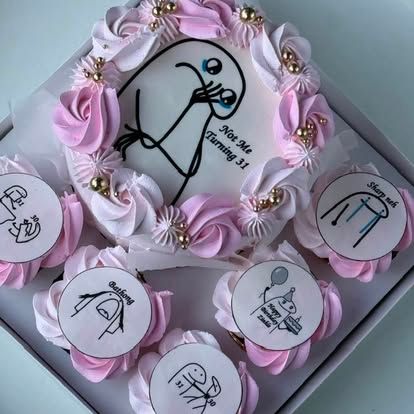 Antler Bloom Cake by b·treats