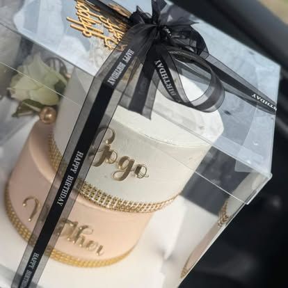Baby Bottle Cake by b·treats